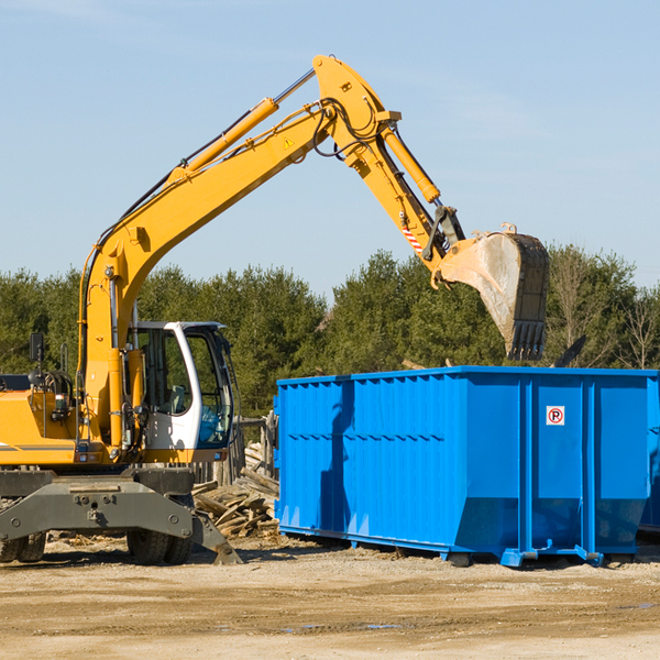 are there any restrictions on where a residential dumpster can be placed in Mather